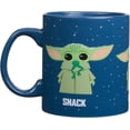 thumbnail image 5 of Silver Buffalo Star Wars The Mandalorian The Child Baby Yoda Grogu Protect Attack Snack Ceramic Coffee Mug, 20-Ounces, 5 of 7