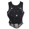 thumbnail image 1 of Blusa top sin mangas con pedrería casual, 1 of 3