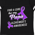 thumbnail image 4 of Inktastic Alzheimer's Awareness Find a Cure for my Papa Boys or Girls Toddler T-Shirt, 4 of 5