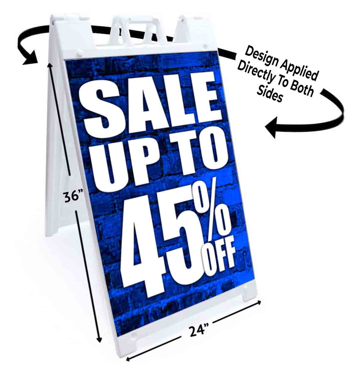 Sale Up To 45 Percent Off (24" X 36") Standard A-Frame Signicade, Includes Decal Applied To Stand