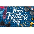 thumbnail image 6 of Happy Fathers Day Banner Decorations for Party, Blue Happy Father's Day Backdrop Decor, Fathers Day Party Supplies 5.9x3.6ft, 6 of 6
