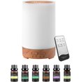 thumbnail image 1 of Difusor de Aceites Esenciales,150ml Difusor de Aromas con 6 Botellas de Aceites Esenciales, Vapor Silencioso Ajustable, 7 Colores Humidificador Ultrasónico Conexión del Cable de Alimen, 1 of 5