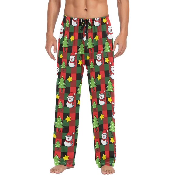 GZHJMY Christmas Pajama Pants for Men, Lounge Pants Lightweight Men Pajama Bottoms with Drawstring Pockets, Christmas New Year Birthday Gifts, XX-Large