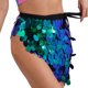 thumbnail image 4 of Traje de danza del vientre para mujer, falda a la cadera con cordones, malla de lentejuelas brillantes, bufanda triangular a la cadera, minifalda, faldas de Bollywood para Tango y Halloween, 4 of 5