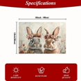 thumbnail image 3 of Rabbit with Flower Crown Placemats Set of 4 for Dining Kitchen Party Decoration, Heat-Resistant Non-Slip Washable Place Mats for Coffee Bar Accessories, 3 of 4