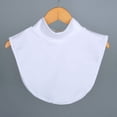 thumbnail image 2 of Women Muslim Turtleneck Fake Collar Hijab Extensions Solid Neck Cover Half Tops Necklace, 2 of 2