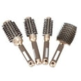 thumbnail image 3 of Juego de cepillos para el cabello juego de cepillos redondos para el cabello suave y brillante 4 piezas para reducir el encrespamiento del cabello para uso doméstico para ANGGREK Otros, 3 of 8