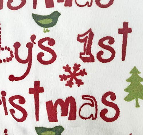 baby's first christmas blanket