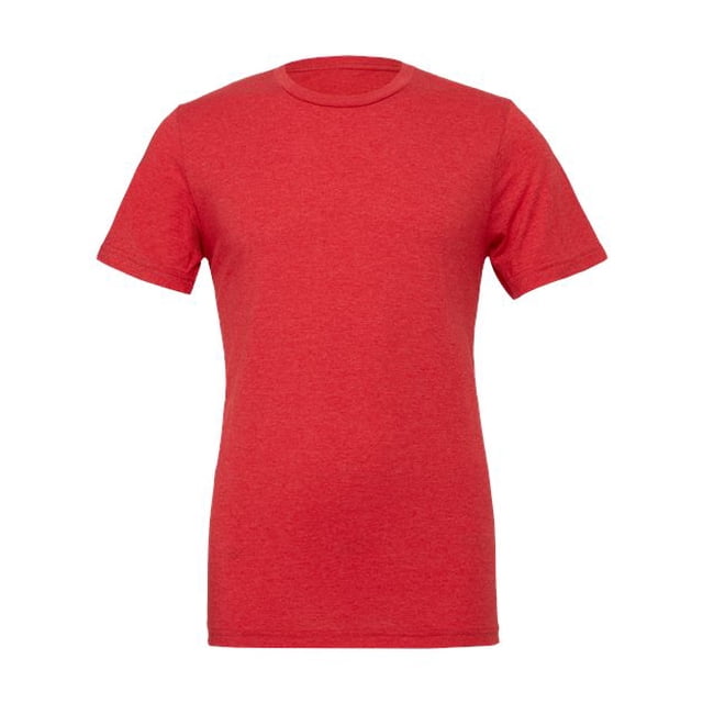 Camiseta de manga corta unisex Bella lienzo S RED TRIBLEND 3413
