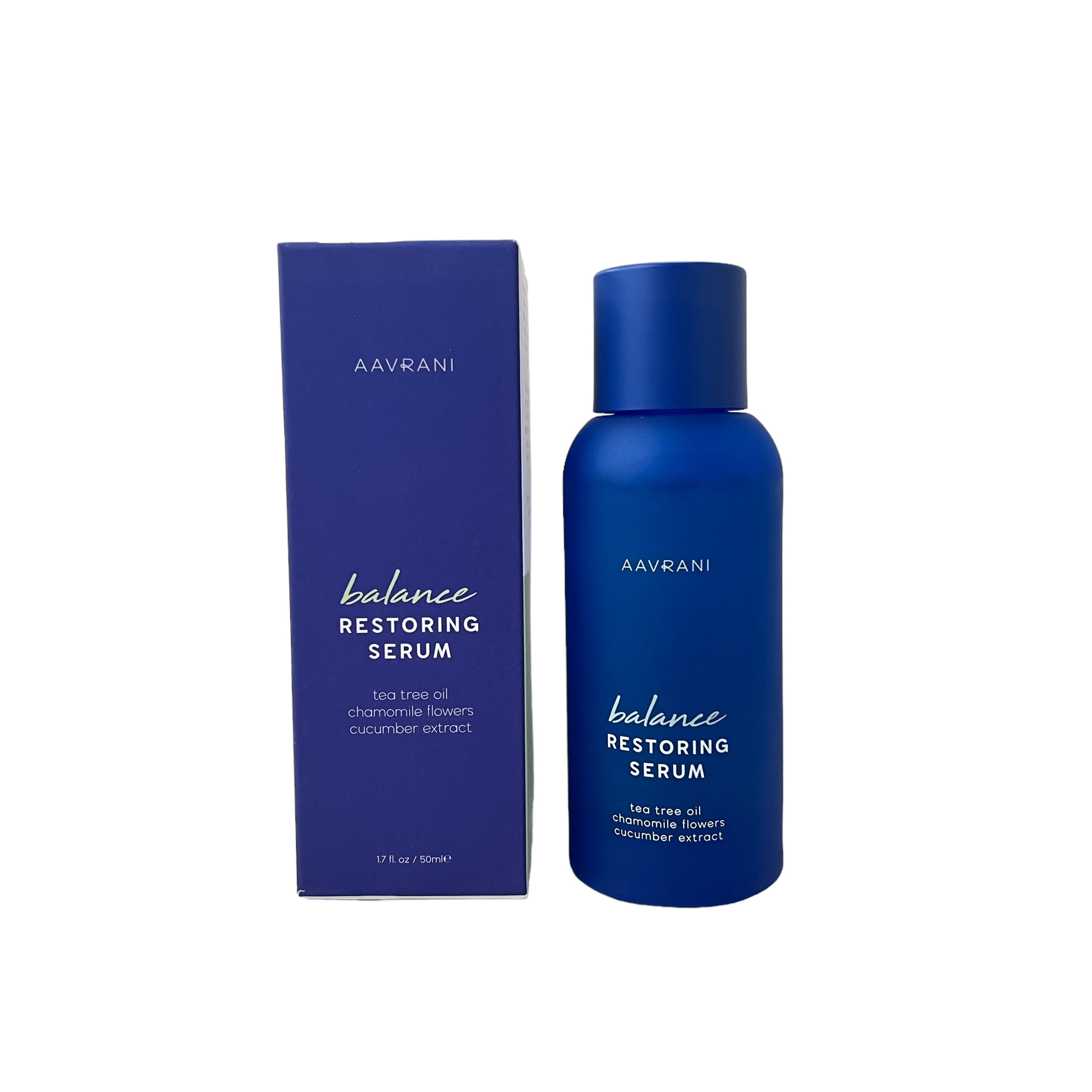 Aavrani Balance Restoring Serum 1.7 fl oz Cucumber Extract Tea Tree Oil Chamomile