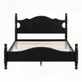thumbnail image 2 of Full Size Wood Platform Bed Frame with Black Finish, No Box Spring Needed, for Bedroom, 2 of 17