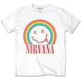 thumbnail image 1 of Nirvana Unisex T-Shirt Happy Face Rainbow, 1 of 3