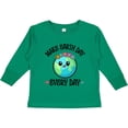 thumbnail image 3 of Inktastic Make Earth Day Every Day 2024 Girls Long Sleeve Toddler T-Shirt, 3 of 5