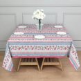 thumbnail image 3 of Pioneer Flower Floral Print Pattern Square Tablecloth,Waterproof Square Table Cover,Wipeable Spillproof Washable Table Cover for Home Kitchen Party Decor 42"X42"(107x107cm), 3 of 6