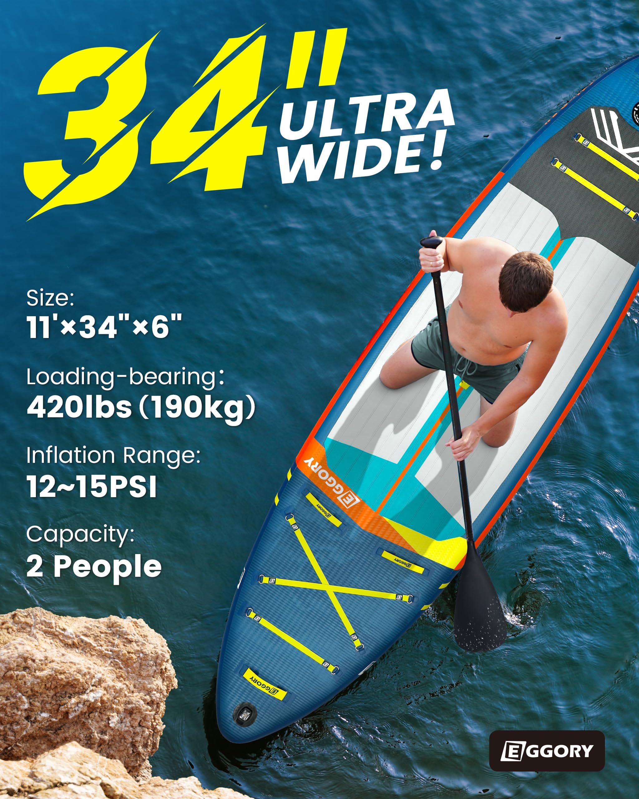 EGGORY 11 Ft Inflatable Paddle Board With Accessories photo 2