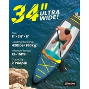 EGGORY 11ft Inflatable Stand up Paddle Board Fishing Paddle Board with Full SUP Accessories for Youth & Adults