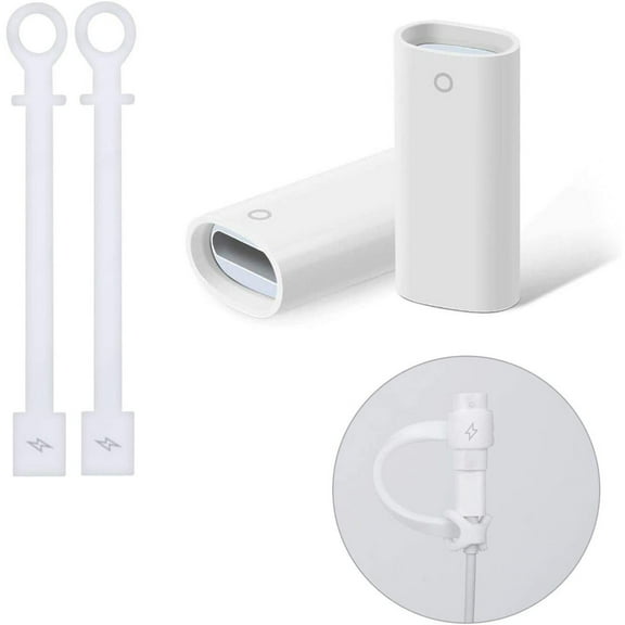 FZFLZDH Charging Adapter Cable for Apple Pencil Male to Female Flexible Connector(White)