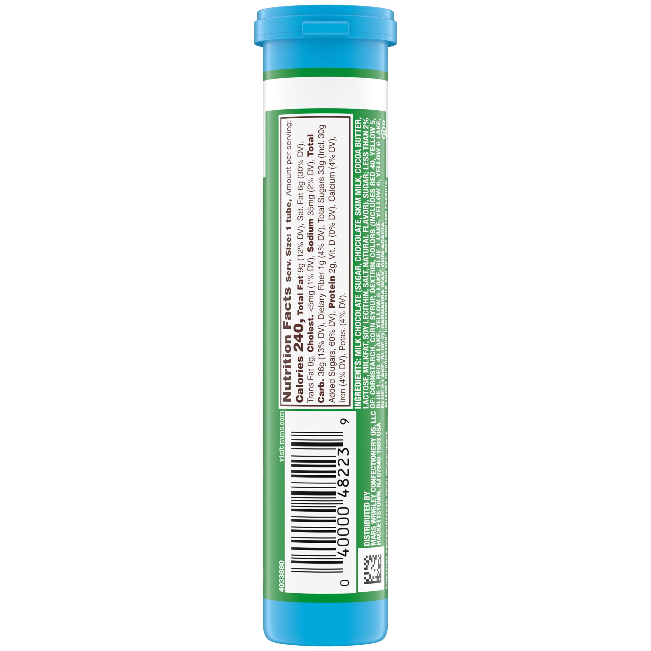 M&M'S Christmas candy cane tube image 4