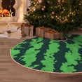 thumbnail image 5 of Sikiie Green Stripes Of Watermelon Nativity Christmas Tree Skirt, Jesus Christian Winter Holiday Tree Mat Decoration(30-48IN)36", 5 of 6