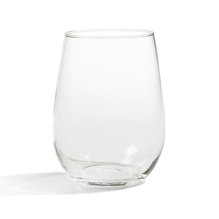 Clear Textured Stemless Wine Glass Sold by at Home