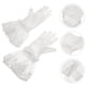 thumbnail image 5 of Guantes de boda de satén elegantes con detalle de lazo, accesorios largos para novias, fiestas de té y eventos formales, color blanco, 5 of 8