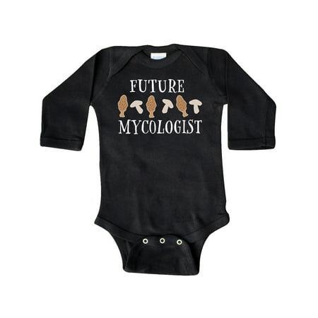 

Inktastic Future Mycologist- mushrooms and morels Gift Baby Boy or Baby Girl Long Sleeve Bodysuit