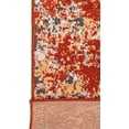thumbnail image 6 of Ambient Rugs Accent Runner Rug - 2 ft. x 8 ft., Rust, Indoor Rug with Abstract Design, Jute Backing, 6 of 9