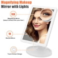 thumbnail image 5 of Unique Bargains 10X Magnifying Lighted Makeup Mirror Dual Power Supply Touch Screen White, 5 of 6