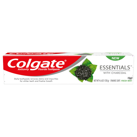 Colgate Essentials with Charcoal Whitening Toothpaste, 4.6 (Best Charcoal Toothpaste 2019)