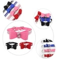 thumbnail image 4 of Mumup 1Pack Dog Collar Girl with Bow, Female Rhinestone Puppy Collar Bling Diamond Sparkly Crystal Jewelry Cute Adjustable for XXS Small Medium Cat Pet Kitten Yorkie, 4 of 5
