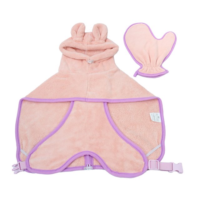 Bonita bata de baño para perros, ropa cálida de terciopelo coral para mascotas, ropa de invierno
