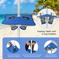 thumbnail image 5 of Aimee Lii Beach Canopy Tent with Detachable Sidewall and Folding Table, Backyard Canopy Patio Canopy for Party BBQ Events, Blue, 5 of 8