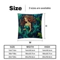thumbnail image 5 of Mermaid Luxurious Velvet Throw Covers Pillow Inserts - Set of 2 Throw Pillows with Unique Patterns - 16x16, 18x18, 20x20 Inches for Home Decor and Gifts, 5 of 6