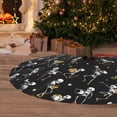 thumbnail image 6 of Yiaed Playing Music Skeletons Print Christmas Tree Skirt , Tree SkirtsTree Mat for Christmas Winter Holiday Indoor Decorations-48", 6 of 7