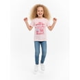 thumbnail image 3 of Wonder Nation Girls Heart Pop Graphic T-Shirt with Short Sleeves, Sizes 4-18, 3 of 7