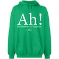 thumbnail image 2 of OXI Hoodie Sweatshirt - Ah The Element of Surprise, Basic Casual Hoodie for Men's and Women Fleece Hoodie Long Sleeve - Irish Green 3X-Large, 2 of 3