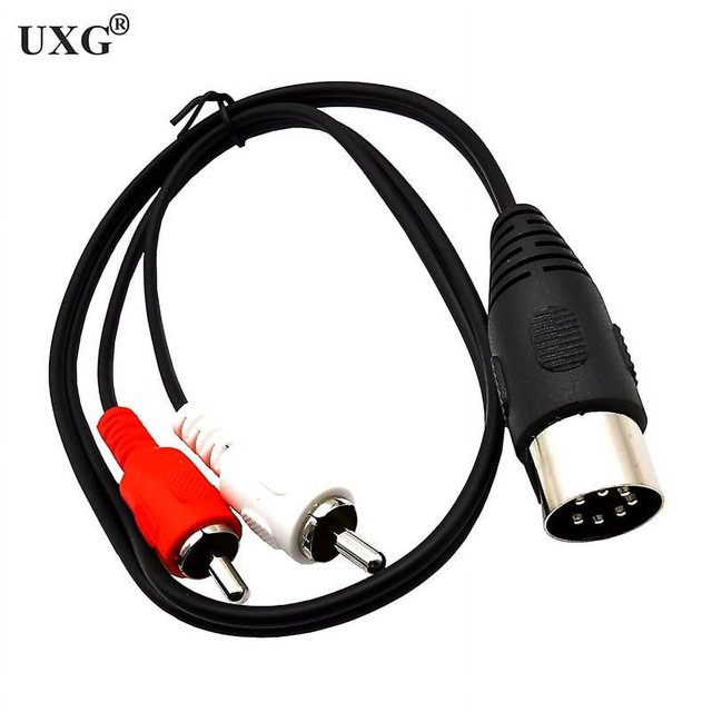 7 pines Din macho público a 2 Rca Lotus macho hembra enchufe antiguo B & o Cable adaptador de equipo de Tv 50 cm 150 cm 5 pies 1,5 m