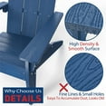 thumbnail image 3 of WINSOON All Weather HIPS Adirondack Chair with Cup Holder, Outdoor Patio Chair, Navy Blue Finish, 3 of 7