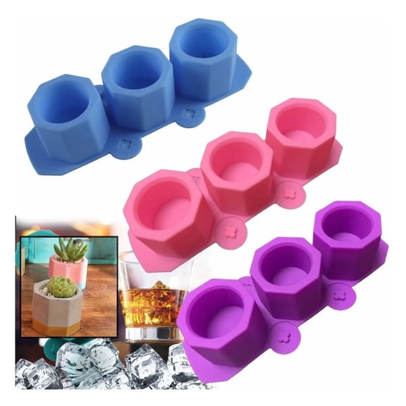 Moldes para macetas, 3 piezas de silicona para macetas, moldes de silicona para macetas de cemento, optimizados para la excelencia