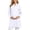 White, variant on Summer Dresses for Women Maternity Uniform Plus Size Long Sleeve Multi Pocket White Coat Daily Healthcare Working Outfit