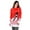 Snowman Red, variant on Women's Ugly Christmas Sweater Dress – Long Sleeve Acrylic Crew Neck Pullover, XL