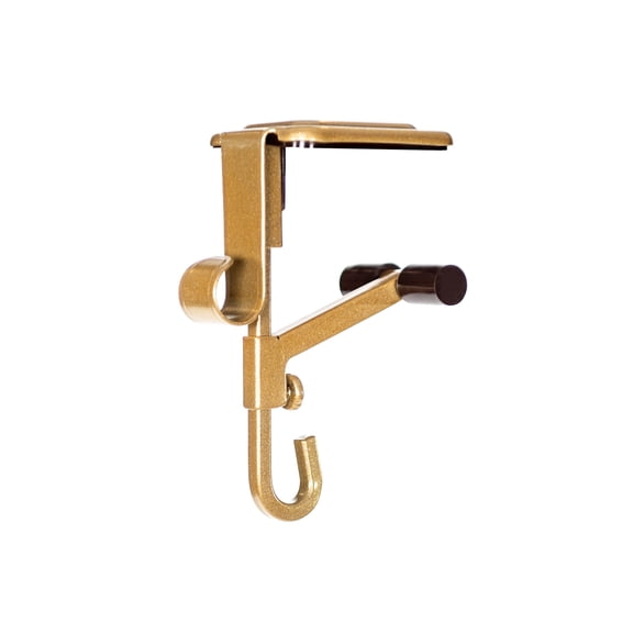 Village Lighting Mantle Garland and Stocking Hanger (2 Pack) (Gold)