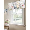thumbnail image 6 of Colorful Floral Curtain Valances for Windows, Farmhouse Watercolor Flowers Botanical Kitchen Valance Window Treatment, Light Filtering Block Curtains for Bathroom/Bedroom/Living Room 54'' x 18'', 6 of 9