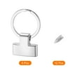 thumbnail image 3 of 6Pack 22mm/ 0.87" Key Fob Hardware with Keychain Ring Purse Bag Hardware 25mm O Ring Silver Tone, 3 of 6