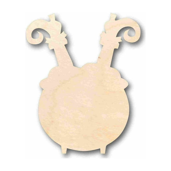 Unfinished Wood Witch Legs Out of Cauldron Silhouette - Craft- up to 46" DIY 24" / 1/8"