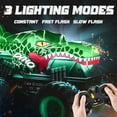 thumbnail image 4 of YCFUN RC Monster Truck Toys for Kids, 360° Stunt Remote Control Cars with LED and Music, Dinosaur Toy RC Car for Kids Boys Ages 3-12 (Green), 4 of 8