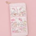 thumbnail image 2 of Sanrio-monedero de Hello Kitty con textura de cremallera larga, bolsa de tarjeta de estudiante, monedero de gran capacidad, bolsa de almacenamiento de tarjetas bancarias Kawaii KT, 2 of 5
