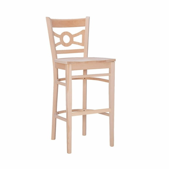 Linon Home Decor BS293UNFIN02ASU 44 x 18.5 x 20 in. Teresa Barstool - Unfinished - Set of 2 - Pack of 2