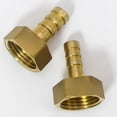 thumbnail image 2 of Brass Barb BSP Female Thread Connector Tail Pipe Hose Fitting 3/4in Rain Darrel, 2 of 9