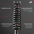 thumbnail image 3 of A-Premium Rear Pair (2) Complete Strut & Coil Spring Assembly Compatible with Mercedes-Benz ML320 1998-2003, ML350 2003-2005, ML430 1999-2000, ML430 2001, ML500 2002-2005, Driver and Passenger Side, 3 of 8